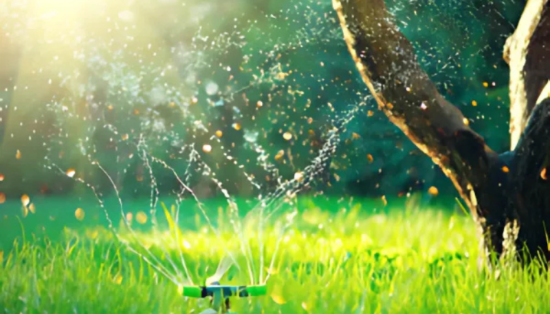 Arrosage d'une pelouse