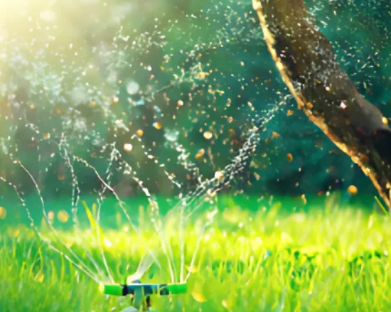 Arrosage d'une pelouse